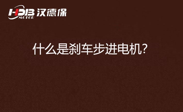 什么是剎車步進電機？